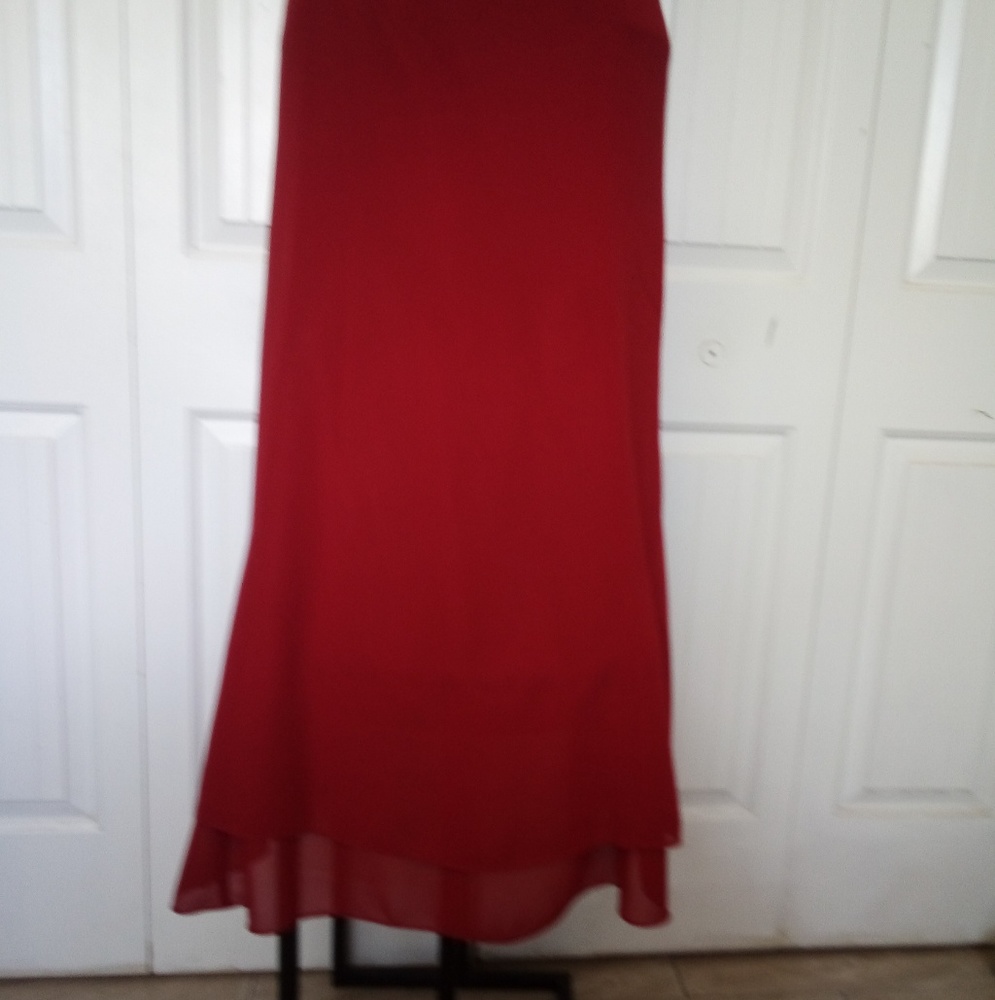 Plus size women's red skirt size 40